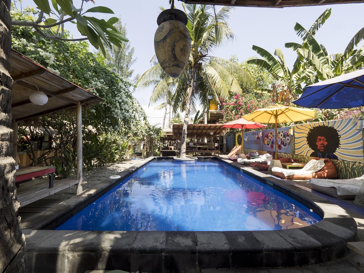 Woodstock Gili - Garden And Bungalows Hotel Gili Trawangan Luaran gambar